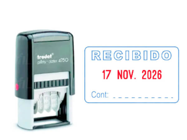 Referencia 27-09 CAJA FECHADOR TRODAT 4750
