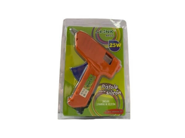 CARACTERÍSTICAS Color naranja. Incluye 1 pistola. Incluye 2 barras de silicona