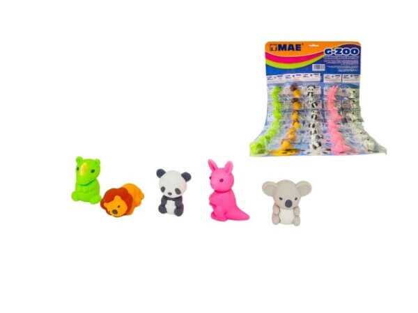 G-ZOO BORRADORES  EN FORMA DE ANIMALES X35