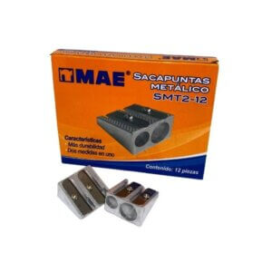 SMT2-12 SACAPUNTAS METÁLICO DOBLE  CAJA X 12