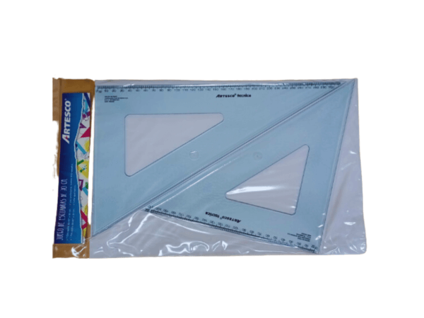 JUEGO DE ESCUADRA 30 CM ARTESCO - Imagen 2