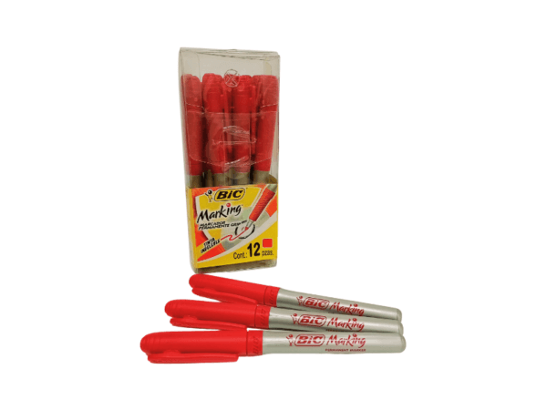 BIC MARKING ROJO MARCADOR PERMANENTE FINO CON GRIP (producto en descuento) - Imagen 2