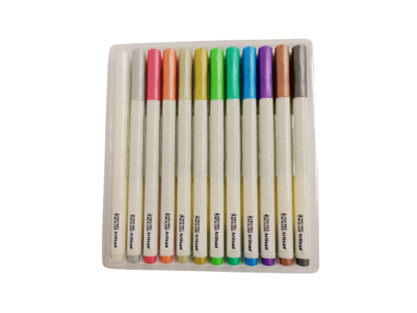PLUMONES ARTISAN METALIZADOS PUNTA PINCEL X 12 - Imagen 3